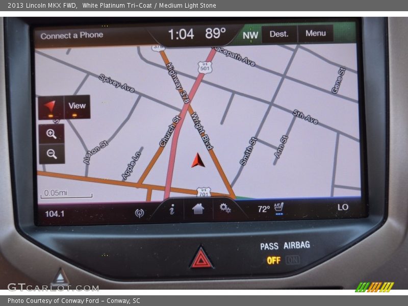 White Platinum Tri-Coat / Medium Light Stone 2013 Lincoln MKX FWD