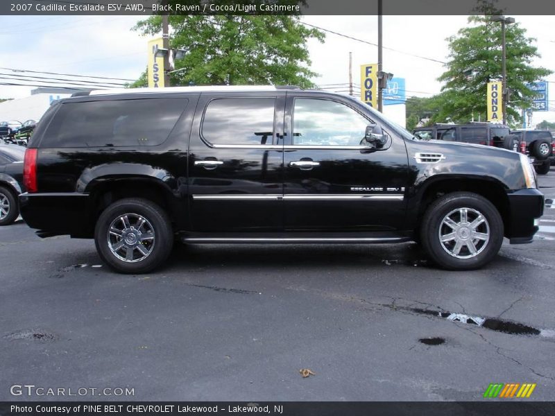 Black Raven / Cocoa/Light Cashmere 2007 Cadillac Escalade ESV AWD