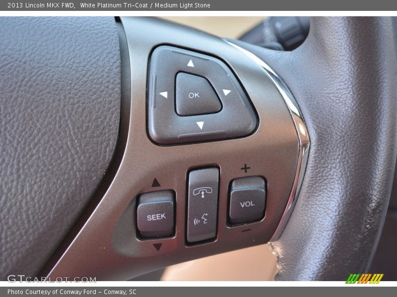 White Platinum Tri-Coat / Medium Light Stone 2013 Lincoln MKX FWD