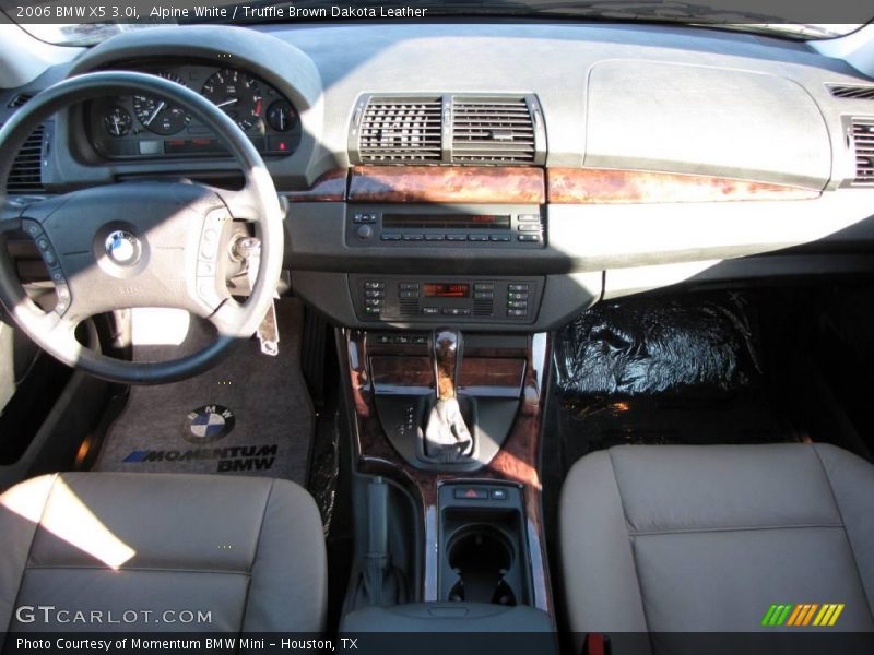 Alpine White / Truffle Brown Dakota Leather 2006 BMW X5 3.0i