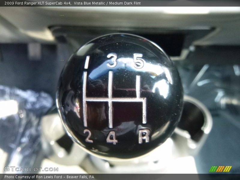 Vista Blue Metallic / Medium Dark Flint 2009 Ford Ranger XLT SuperCab 4x4
