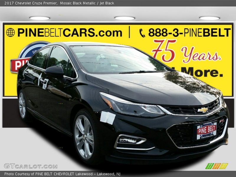 Mosaic Black Metallic / Jet Black 2017 Chevrolet Cruze Premier