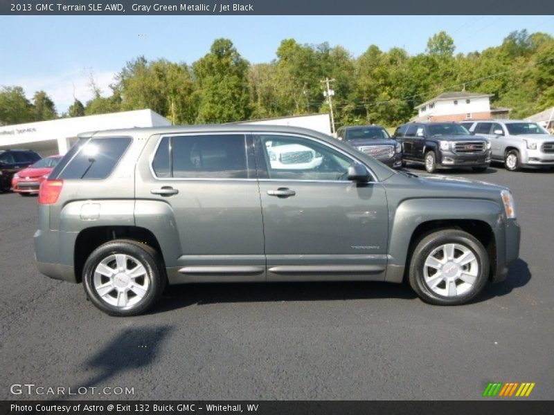 Gray Green Metallic / Jet Black 2013 GMC Terrain SLE AWD