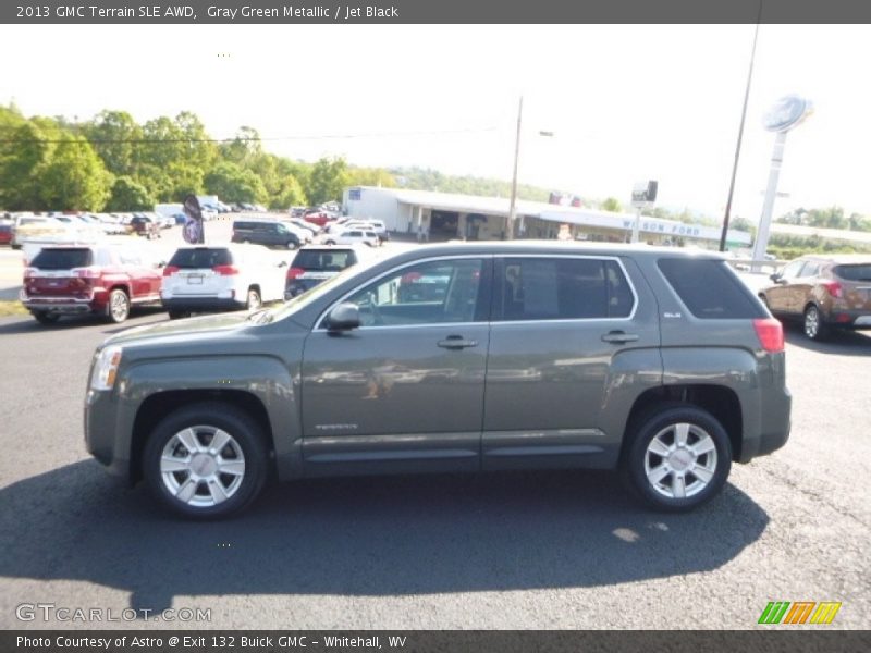 Gray Green Metallic / Jet Black 2013 GMC Terrain SLE AWD