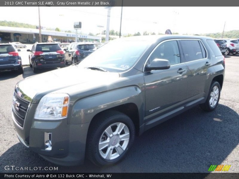 Gray Green Metallic / Jet Black 2013 GMC Terrain SLE AWD