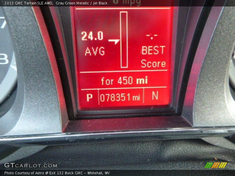 Gray Green Metallic / Jet Black 2013 GMC Terrain SLE AWD