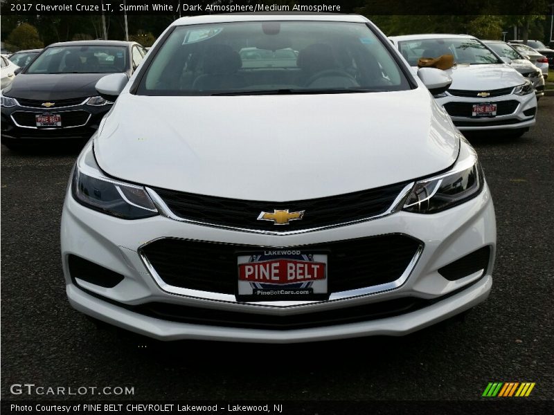 Summit White / Dark Atmosphere/Medium Atmosphere 2017 Chevrolet Cruze LT