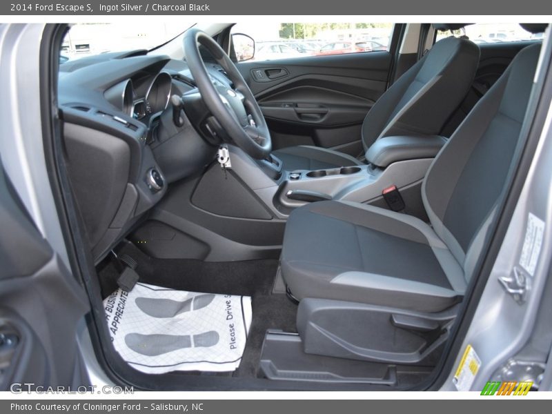 Ingot Silver / Charcoal Black 2014 Ford Escape S