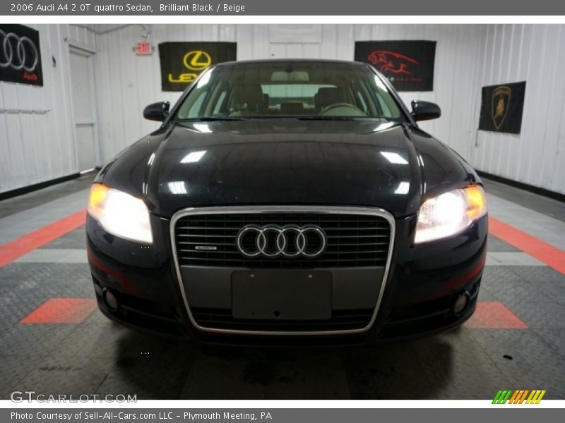 Brilliant Black / Beige 2006 Audi A4 2.0T quattro Sedan