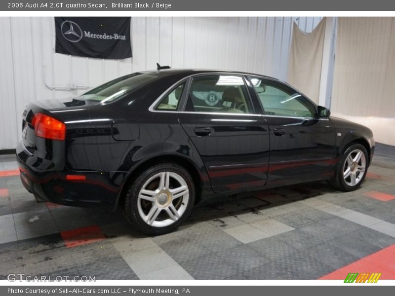 Brilliant Black / Beige 2006 Audi A4 2.0T quattro Sedan
