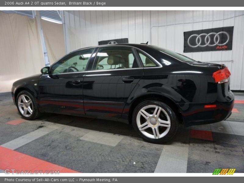 Brilliant Black / Beige 2006 Audi A4 2.0T quattro Sedan