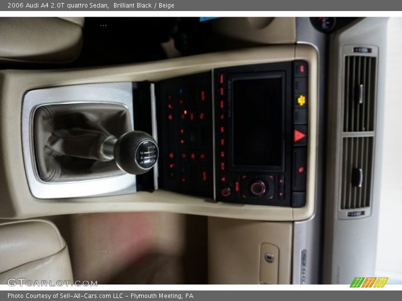 Brilliant Black / Beige 2006 Audi A4 2.0T quattro Sedan