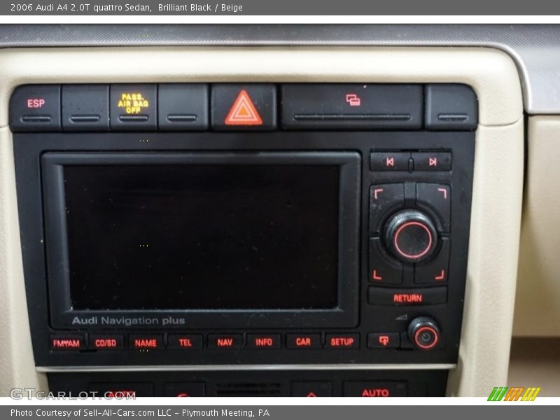 Brilliant Black / Beige 2006 Audi A4 2.0T quattro Sedan