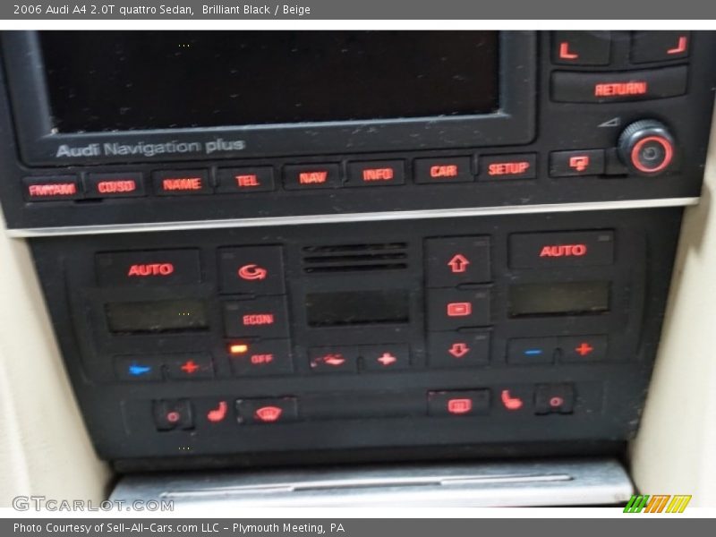 Brilliant Black / Beige 2006 Audi A4 2.0T quattro Sedan