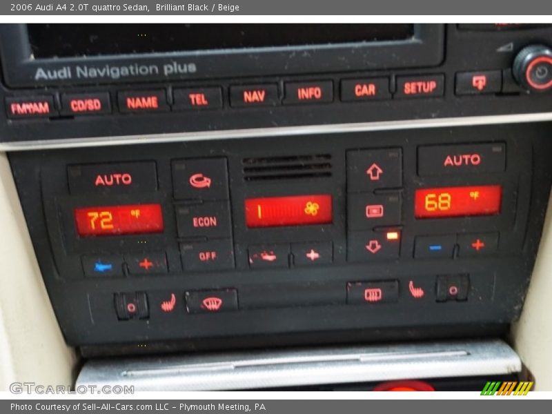 Brilliant Black / Beige 2006 Audi A4 2.0T quattro Sedan