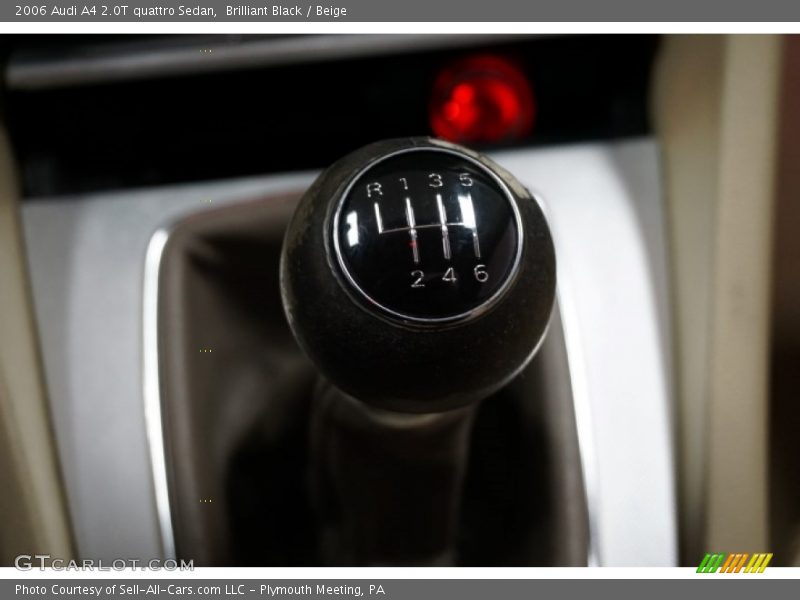 Brilliant Black / Beige 2006 Audi A4 2.0T quattro Sedan