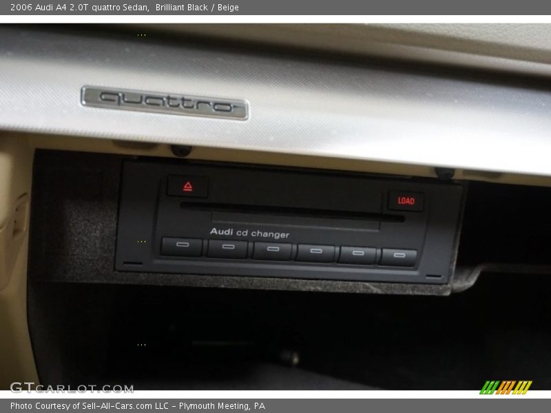 Brilliant Black / Beige 2006 Audi A4 2.0T quattro Sedan