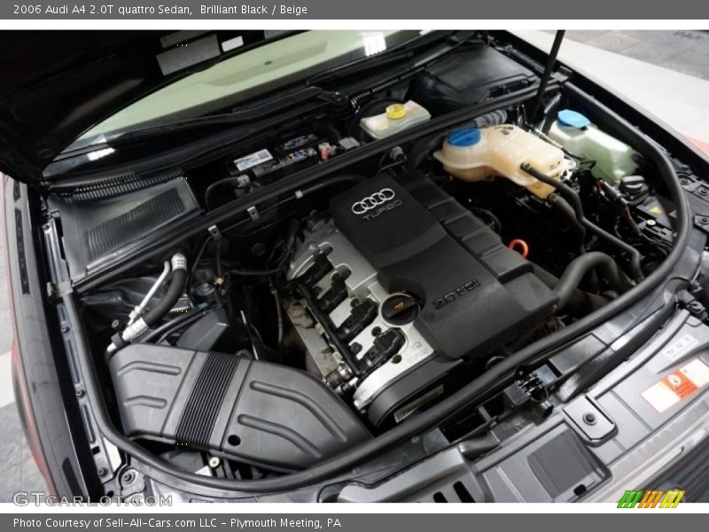 Brilliant Black / Beige 2006 Audi A4 2.0T quattro Sedan