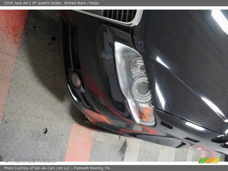 Brilliant Black / Beige 2006 Audi A4 2.0T quattro Sedan