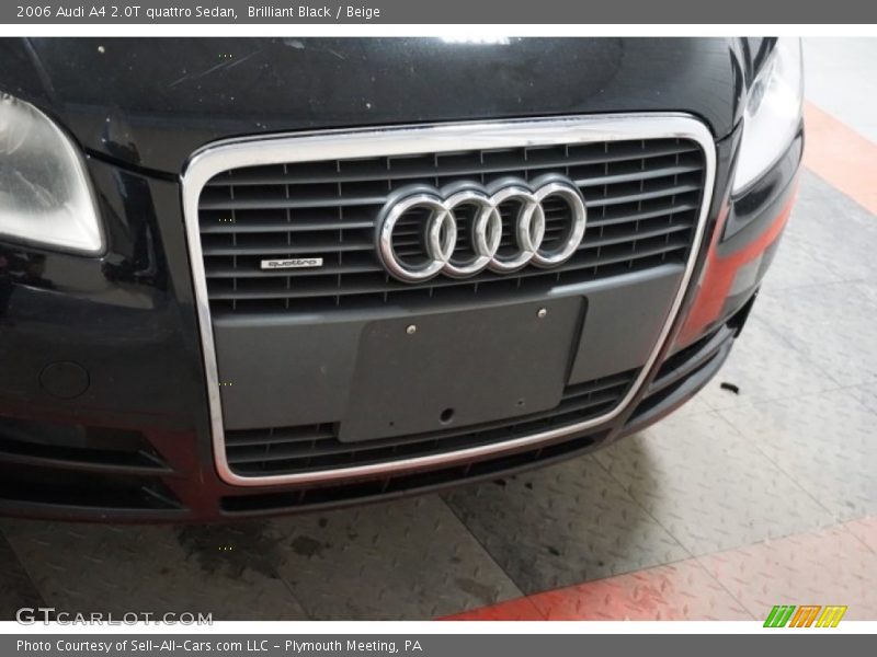 Brilliant Black / Beige 2006 Audi A4 2.0T quattro Sedan