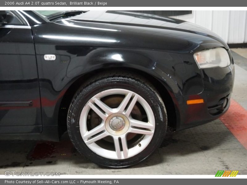 Brilliant Black / Beige 2006 Audi A4 2.0T quattro Sedan