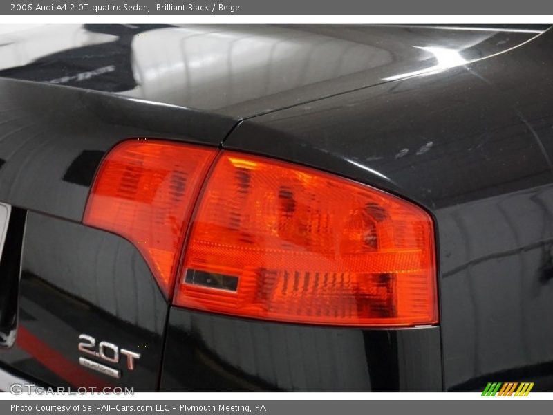 Brilliant Black / Beige 2006 Audi A4 2.0T quattro Sedan