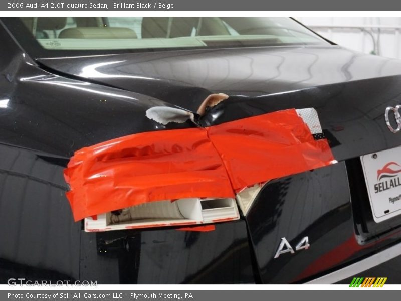 Brilliant Black / Beige 2006 Audi A4 2.0T quattro Sedan