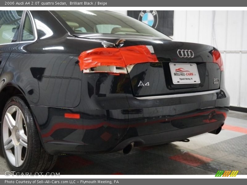 Brilliant Black / Beige 2006 Audi A4 2.0T quattro Sedan