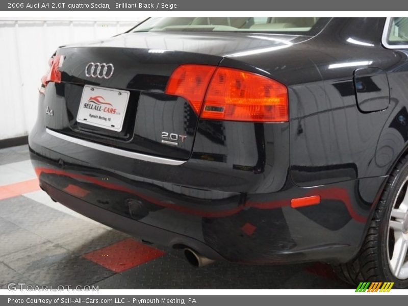 Brilliant Black / Beige 2006 Audi A4 2.0T quattro Sedan
