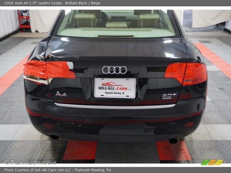 Brilliant Black / Beige 2006 Audi A4 2.0T quattro Sedan