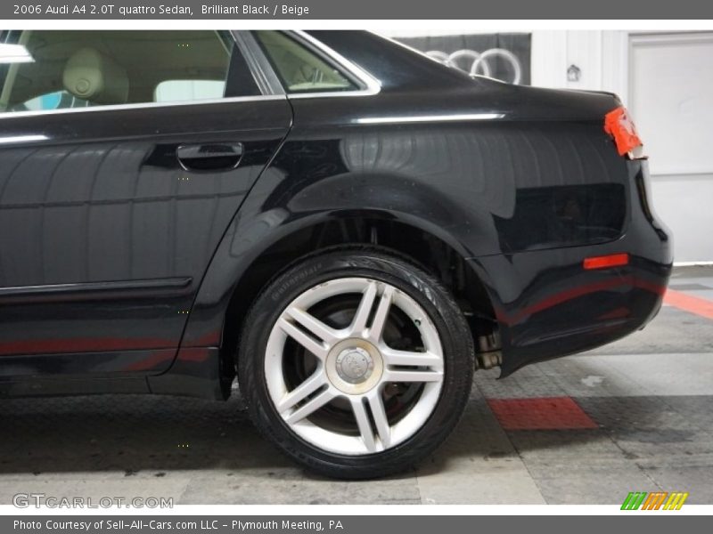 Brilliant Black / Beige 2006 Audi A4 2.0T quattro Sedan