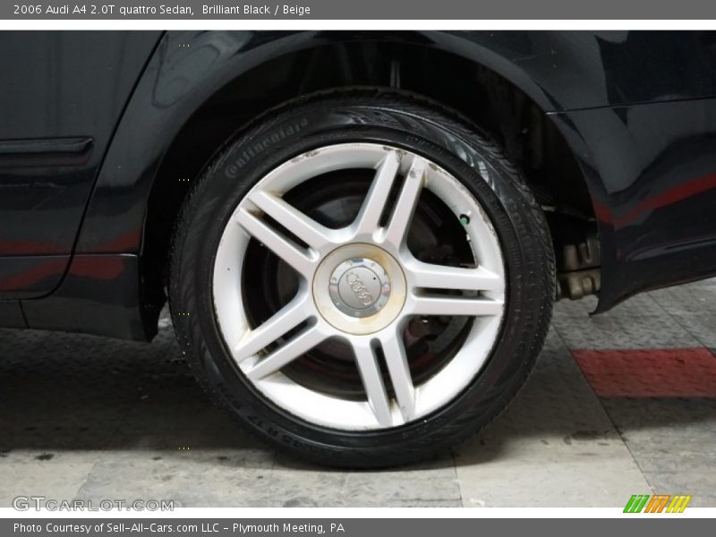 Brilliant Black / Beige 2006 Audi A4 2.0T quattro Sedan