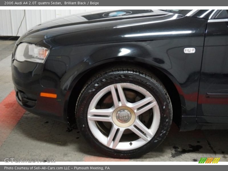 Brilliant Black / Beige 2006 Audi A4 2.0T quattro Sedan