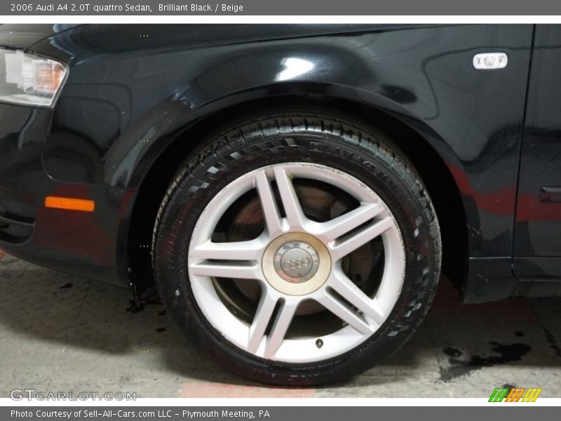 Brilliant Black / Beige 2006 Audi A4 2.0T quattro Sedan