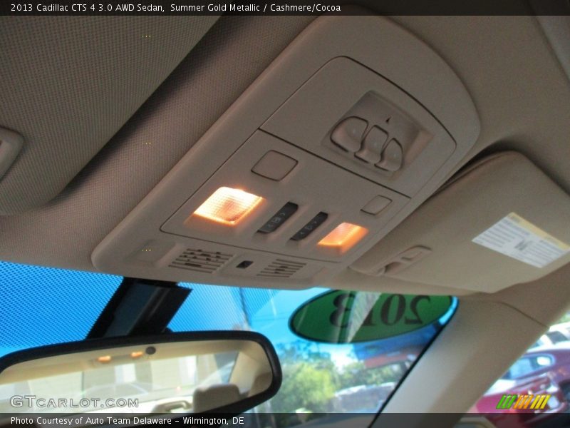 Summer Gold Metallic / Cashmere/Cocoa 2013 Cadillac CTS 4 3.0 AWD Sedan