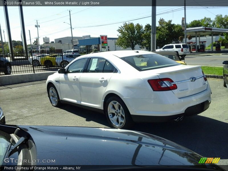 White Suede Metallic / Light Stone 2010 Ford Taurus SEL