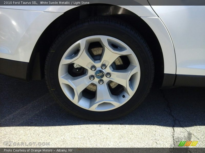 White Suede Metallic / Light Stone 2010 Ford Taurus SEL