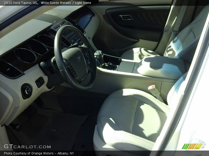 White Suede Metallic / Light Stone 2010 Ford Taurus SEL