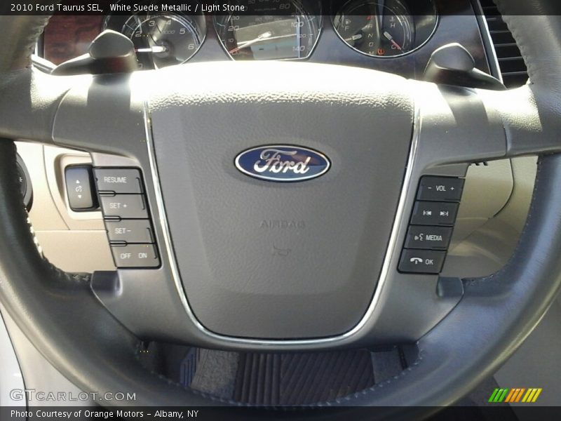 White Suede Metallic / Light Stone 2010 Ford Taurus SEL