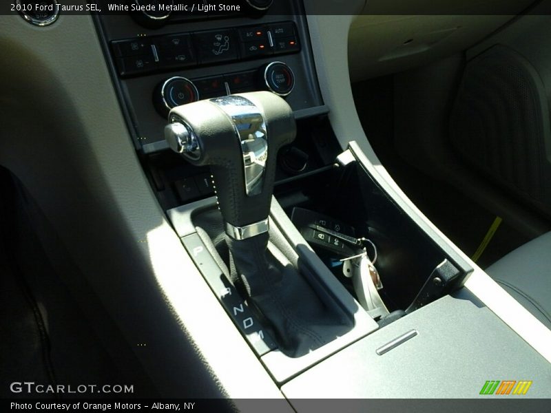 White Suede Metallic / Light Stone 2010 Ford Taurus SEL