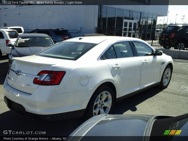 White Suede Metallic / Light Stone 2010 Ford Taurus SEL