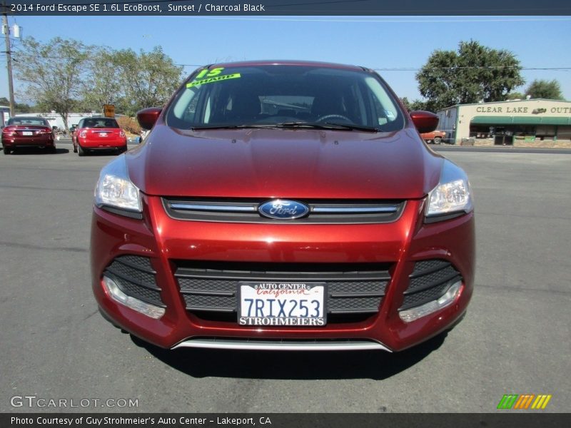 Sunset / Charcoal Black 2014 Ford Escape SE 1.6L EcoBoost