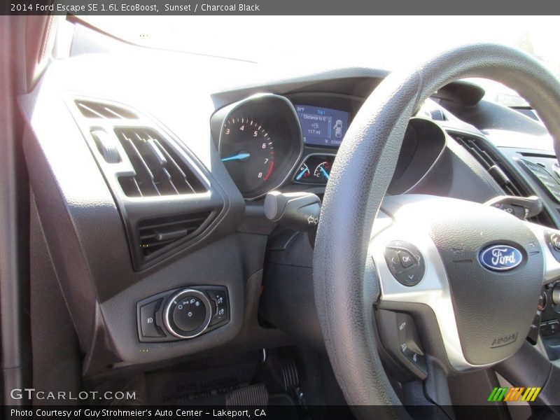Sunset / Charcoal Black 2014 Ford Escape SE 1.6L EcoBoost