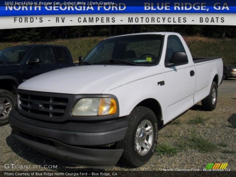 Oxford White / Dark Graphite 2002 Ford F150 XL Regular Cab