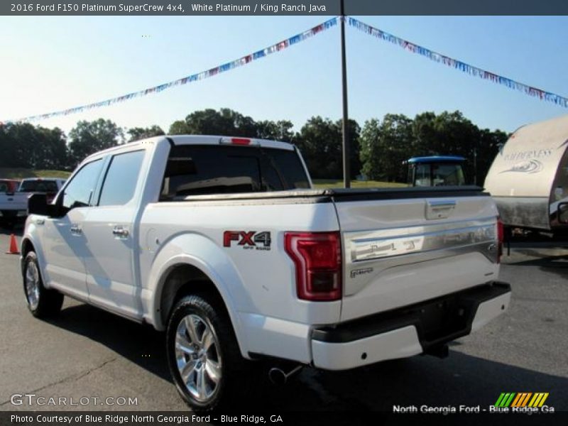 White Platinum / King Ranch Java 2016 Ford F150 Platinum SuperCrew 4x4
