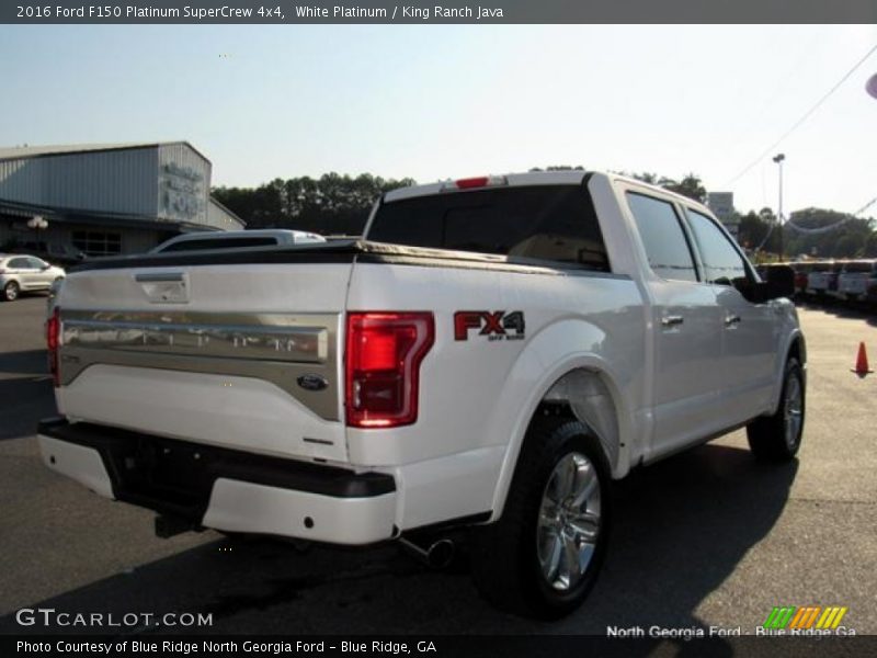 White Platinum / King Ranch Java 2016 Ford F150 Platinum SuperCrew 4x4
