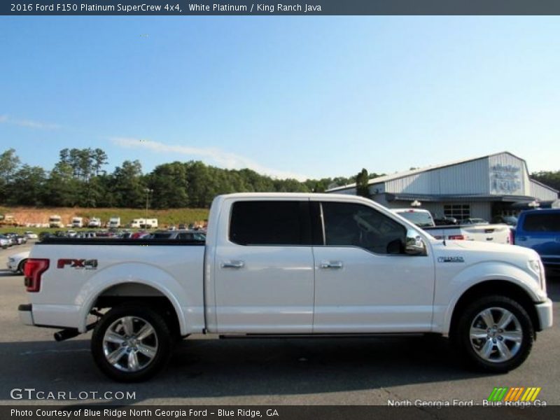 White Platinum / King Ranch Java 2016 Ford F150 Platinum SuperCrew 4x4