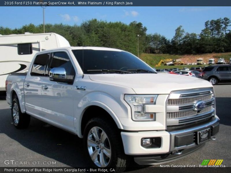 White Platinum / King Ranch Java 2016 Ford F150 Platinum SuperCrew 4x4