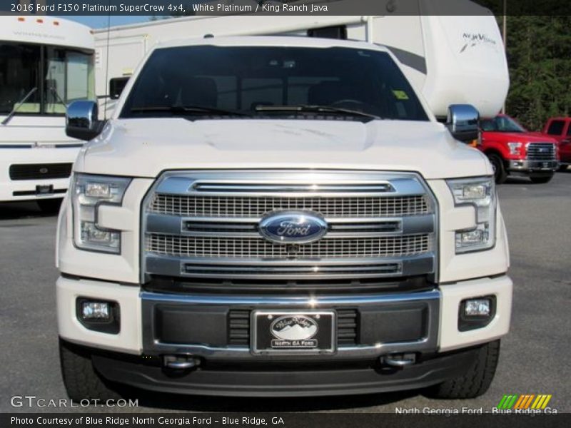 White Platinum / King Ranch Java 2016 Ford F150 Platinum SuperCrew 4x4