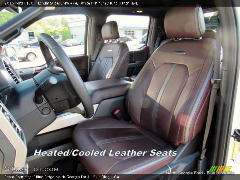White Platinum / King Ranch Java 2016 Ford F150 Platinum SuperCrew 4x4